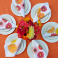 gerbera-dinner-napkins thumbnail 3