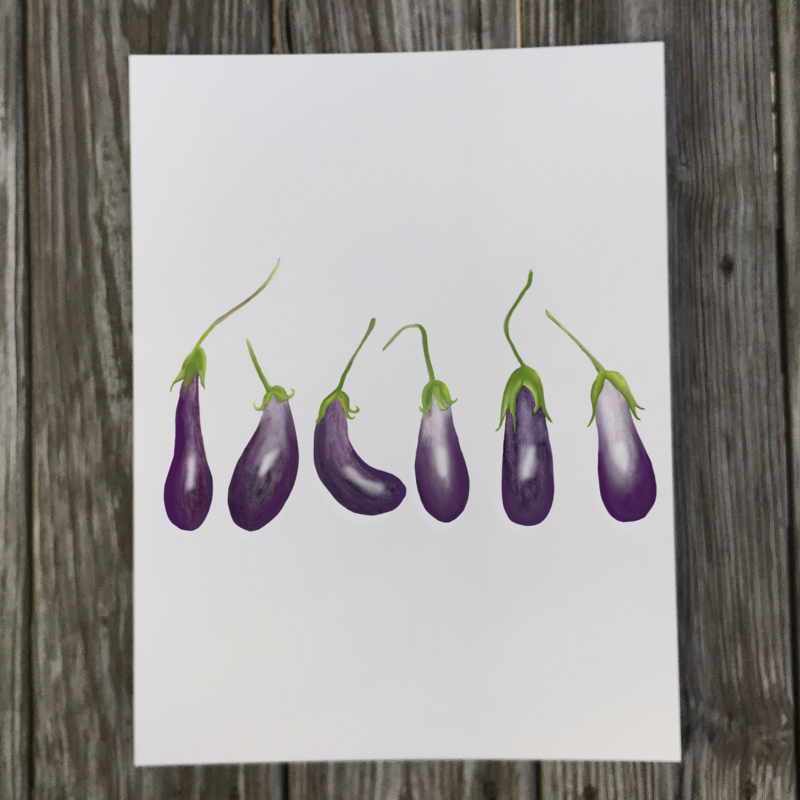 eggplant-row-print