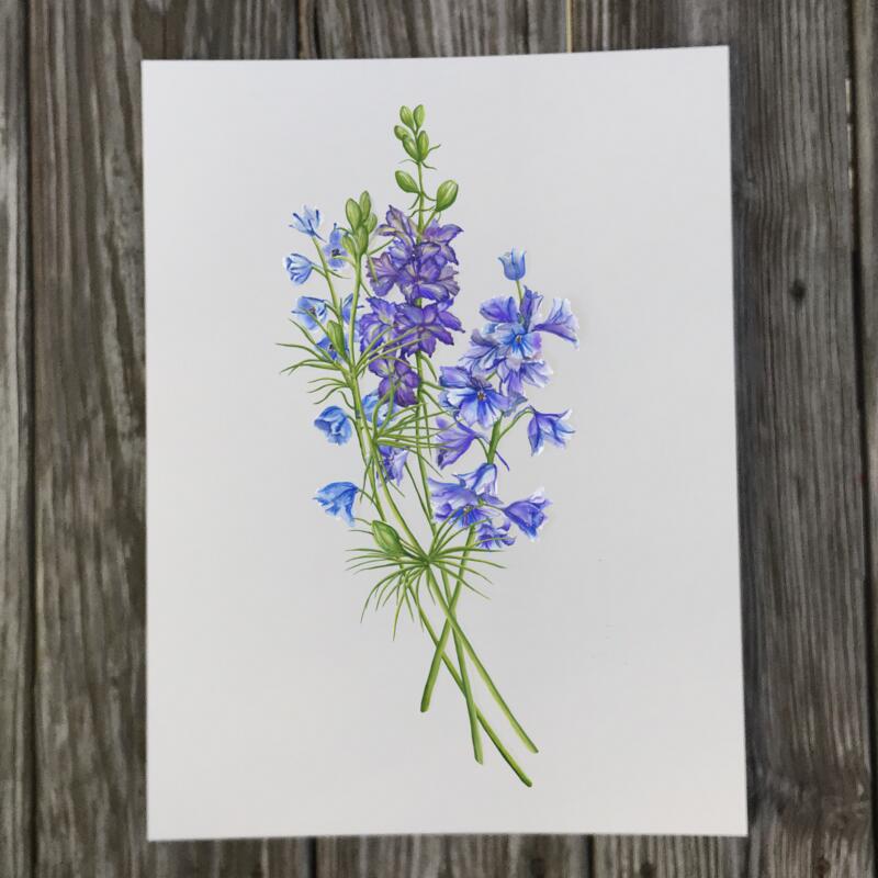 delphinium-print