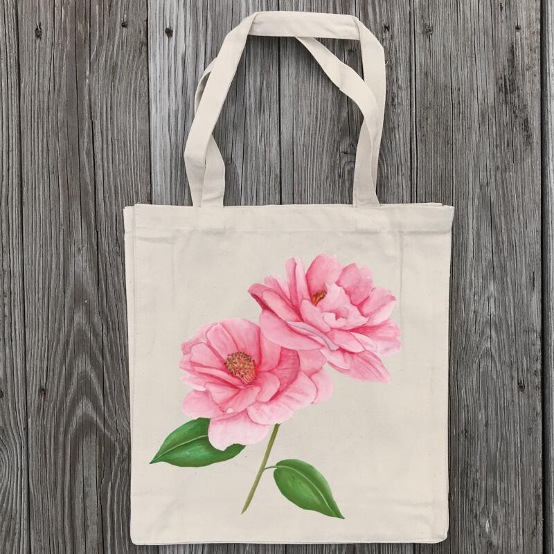 Cherry Blossom Tote Bag, Creating Wonderful Designs From Original  Watercolors On Fine Irish Linens Atlanta, GA, London, England, Dublin,  Ireland