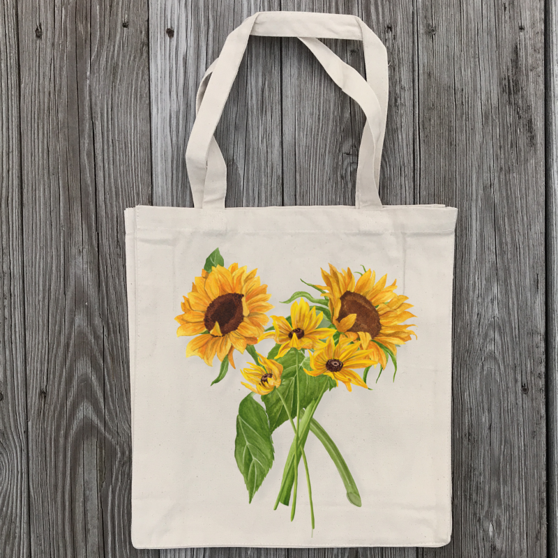 sunflower-bunch-tote-bag