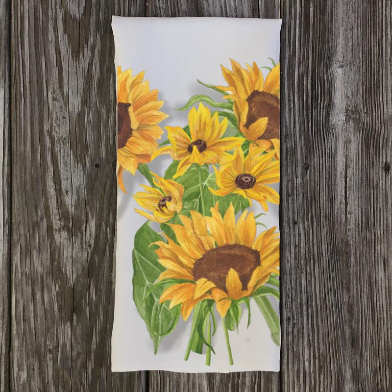 sunflower-linen-tea-towel
