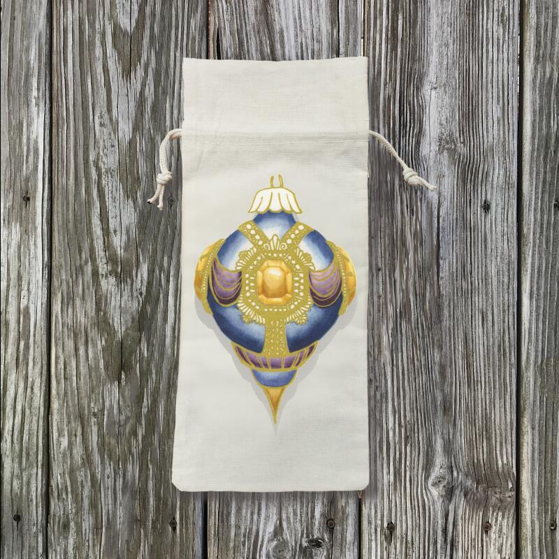 antique-royal-blue-jewel-ornament-wine-bag