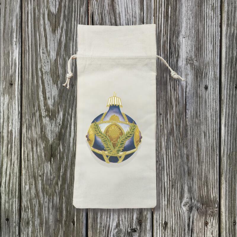 antique-royal-blue-urn-wine-bag