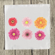 gerbera-daisy-quilt-square thumbnail 1