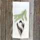 black-and-white-shiny-drop-ornament-hand-towel thumbnail 1