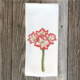 Red Amaryllis Hand Towel