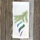 Blue  Teal Triangle Handtowel