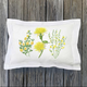 Yellows Hemstitch Linen Pillow