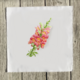 Orange/Pink Snapdragon “C” Quilt Square